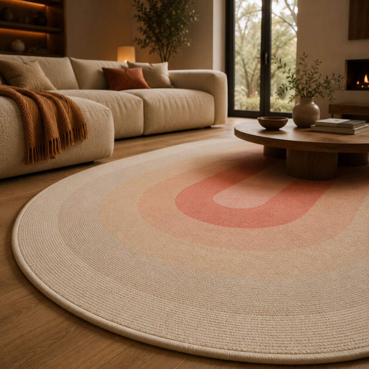 Tapis ovale design