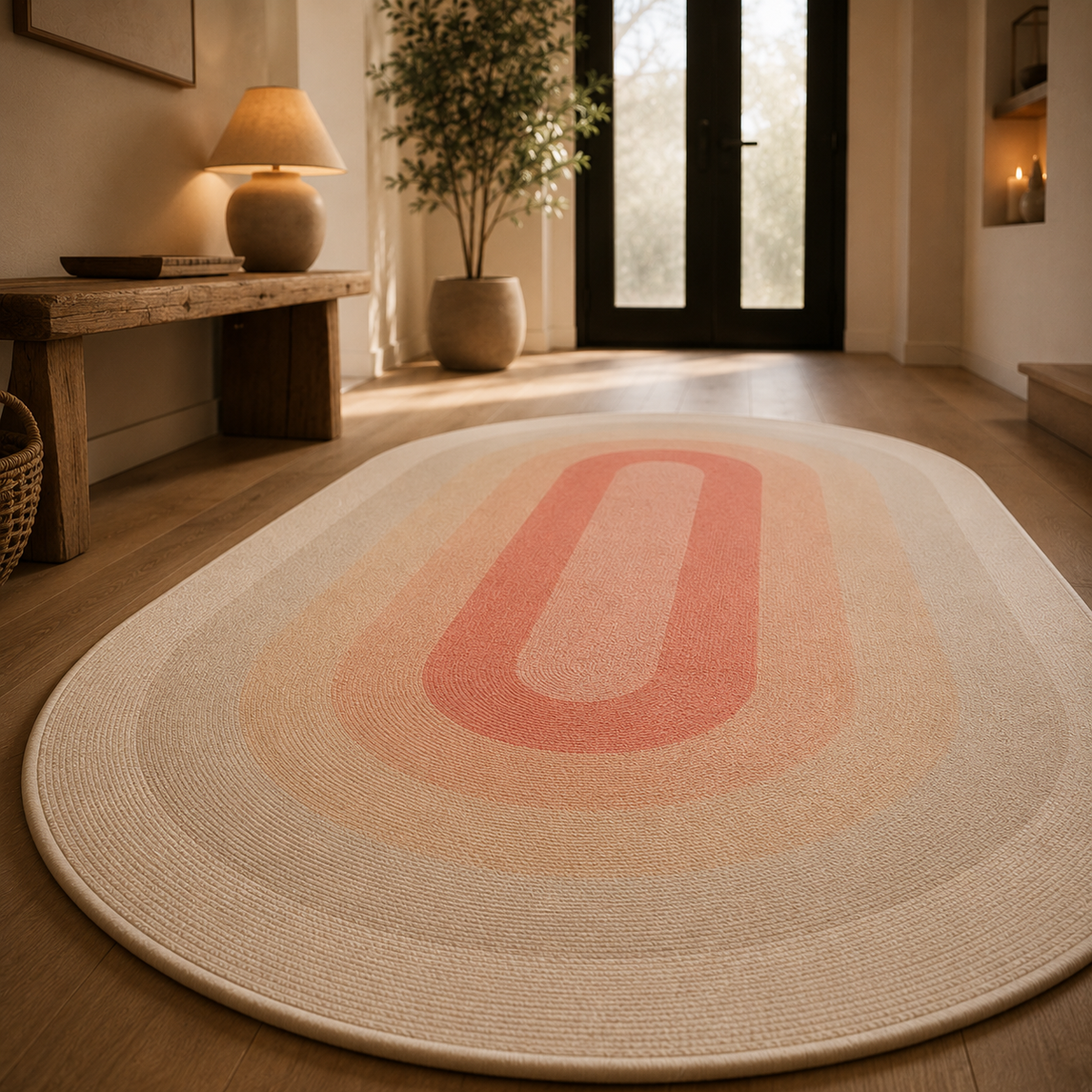 Tapis ovale design