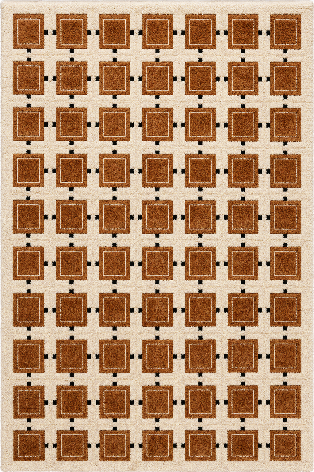 Tapis salon damier