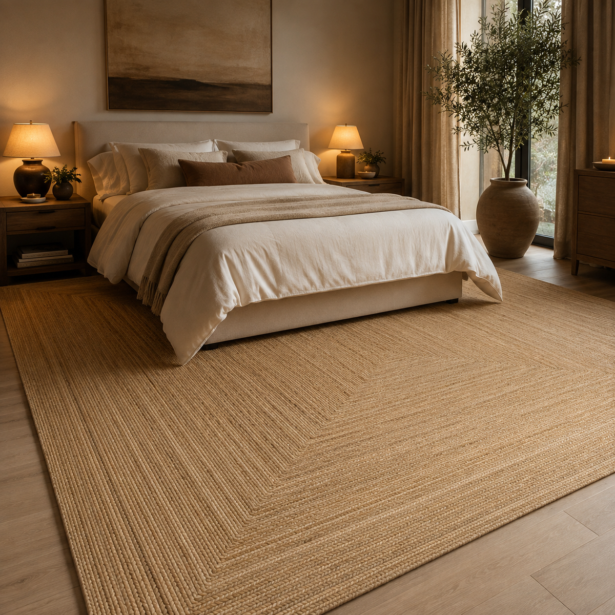 Tapis salon jute