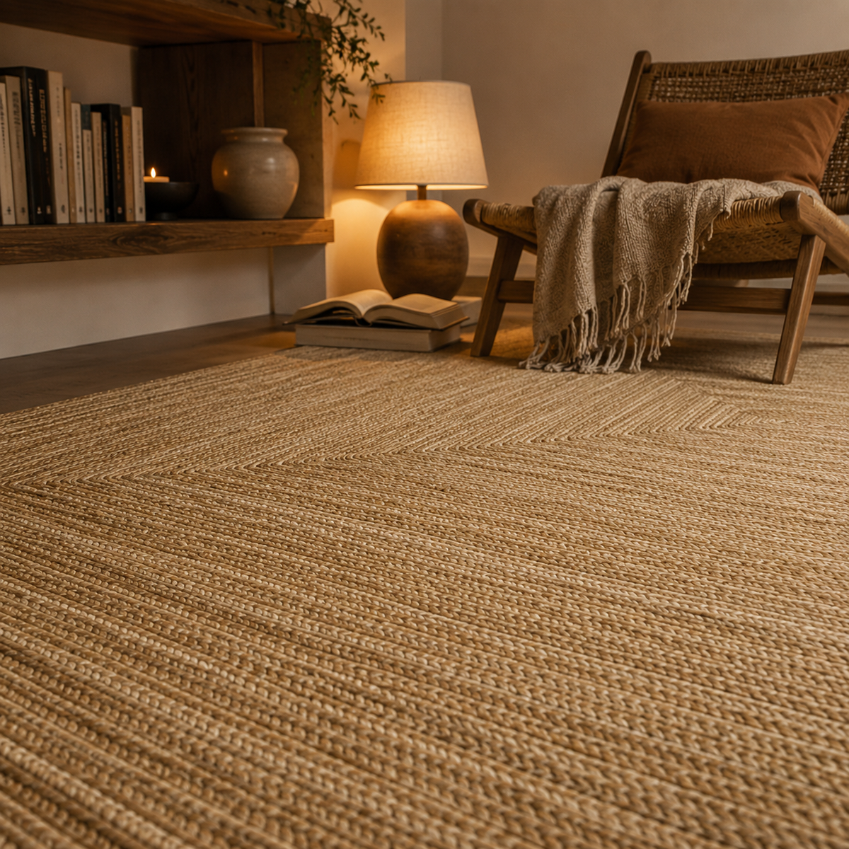 Tapis salon jute
