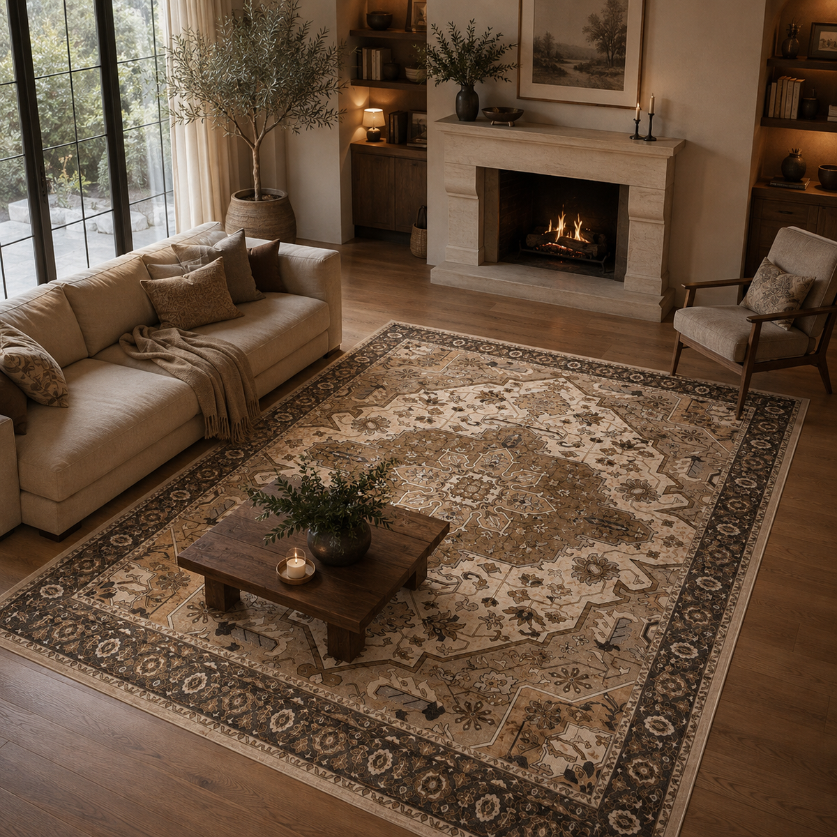 Tapis salon vintage