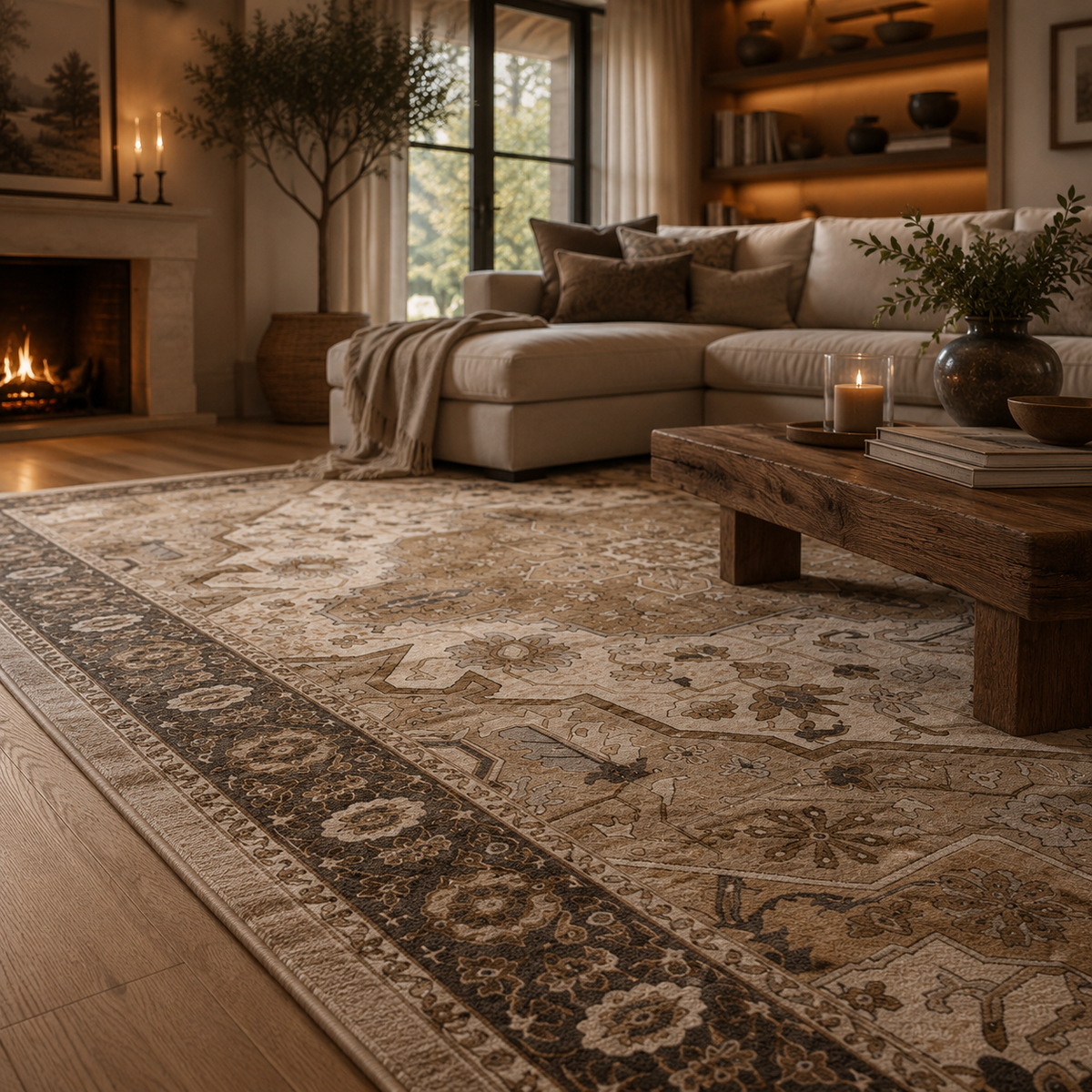 Tapis salon vintage