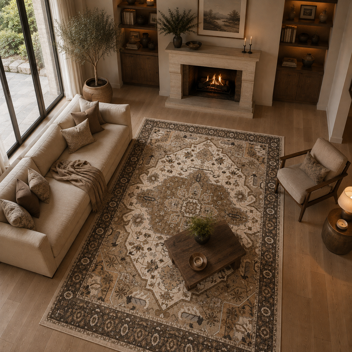 Tapis salon vintage