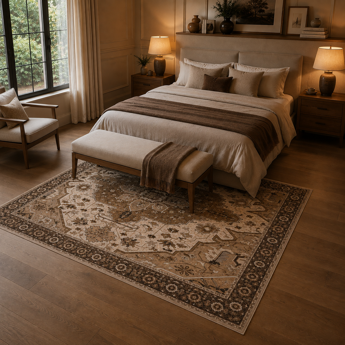 Tapis salon vintage