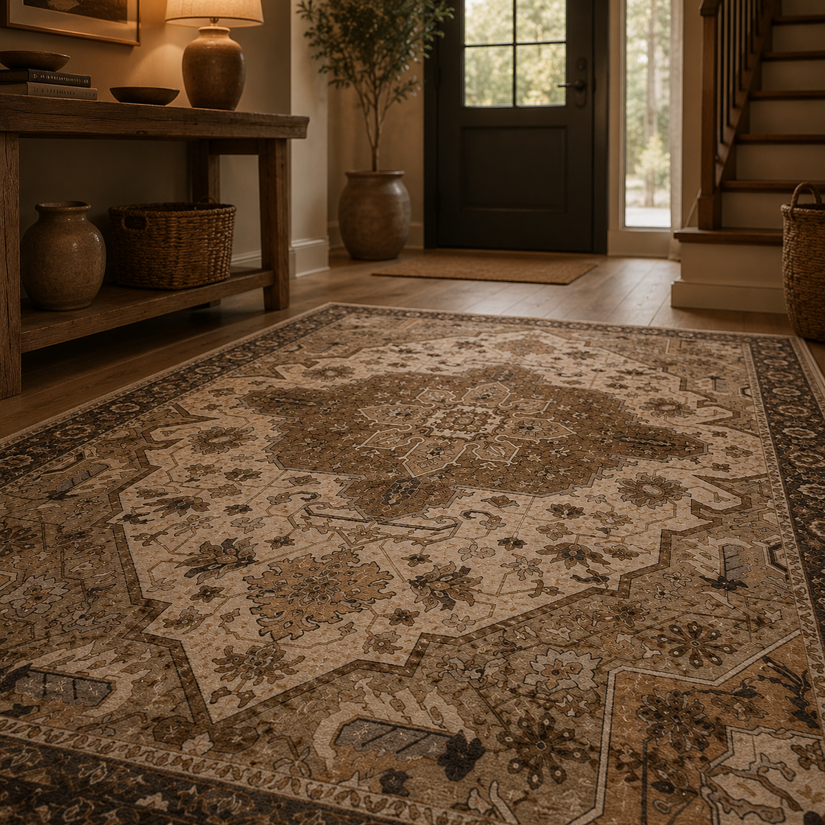 Tapis salon vintage