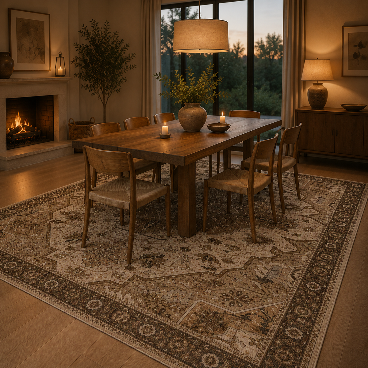 Tapis salon vintage