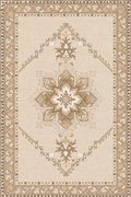 Tapis vintage beige marron