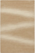 Tapis design beige Faubourg — coloris Sable & ivoire, vu de dessus